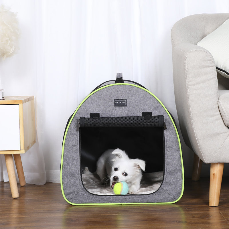 Illustration of Soft Sided Dog Crate With Anti Slip Bottom
